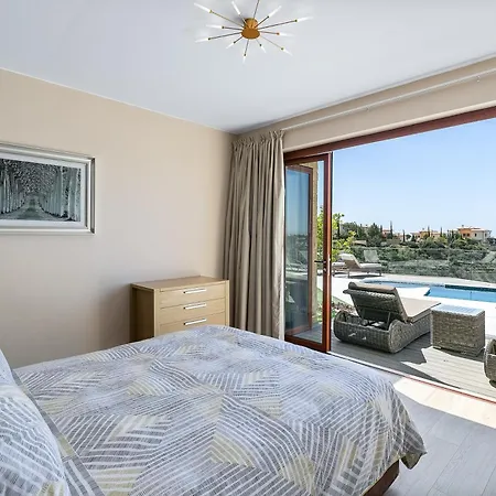 3 Bedroom Lania With Private Pool And Wonderful Sea Views, Aphrodite Hills Villa *